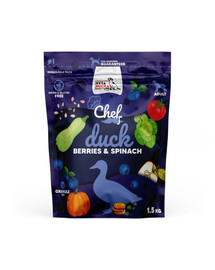 SYTA MICHA Chef Antis, uogos ir špinatai 1,5 kg sausas maistas šunims