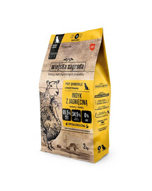 WIEJSKA ZAGRODA kalakutiena ir ėrienos šunų ėdalas granulės M 2x2 kg
