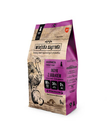 WIEJSKA ZAGRODA Kalakutiena su traškiais obuoliais šuniukų maistas M 2x9 kg