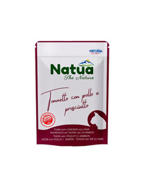 NATUA Natural Tunžinys ir vištiena su kumpiu želė pakuotėje 70 g
