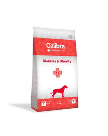 CALIBRA Veterinary Diet Dog Diabetes Obesity 2 kg