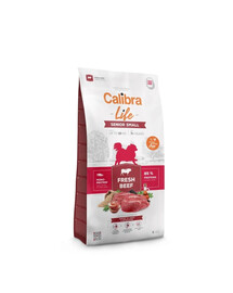 CALIBRA Dog Life Senior Small Fresh Beef 6 kg su jautiena vyresniems mažų veislių šunims