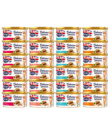 BUTCHER'S Classic Delicious Dinners Mix 24 vnt. po 85 g skonių kačių