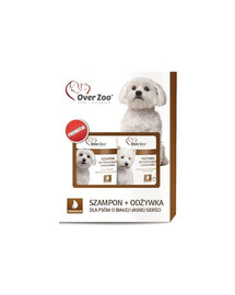 Zestaw szampon 250 ml i odżywka 240 ml do białej i jasnej sierści