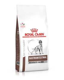 ROYAL CANIN Dog gastro intestinal moderate calorie 2x2 kg Sausas maistas su sumažintu kaloringumu šunims, turintiems virškinimo trakto sutrikimų