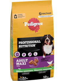 PEDIGREE Professional Nutrition Adult Maxi su Vištiena ir Daržovėmis 12 kg didelių veislių šunims