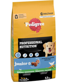 PEDIGREE Professional Nutrition Junior su Vištiena ir Daržovėmis 12 kg vidutinių ir didelių veislių šuniukams