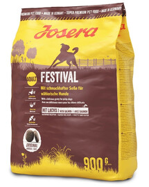 JOSERA Dog Festival 12x900g skirtas išrankiesiems šunims, su skaniu padažu