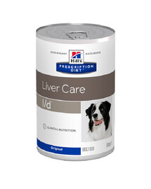 HILL'S Prescription Diet Canine l/d 6x370g maistas šunims, sergantiems kepenų ligomis