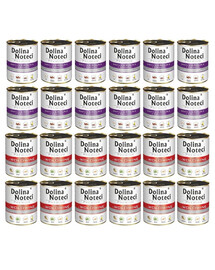 DOLINA NOTECI Skonių mišinys Premium Turtingas triušiu su spanguolėmis ir jautiena 24x800g