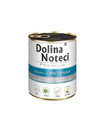 DOLINA NOTECI Premium įvairių skonių rinkinys su upėtakiu ir kalakutiena 24x800 g