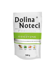 DOLINA NOTECI Premium įvairių skonių rinkinys su antiena su moliūgais ir žvėriena 20x500 g