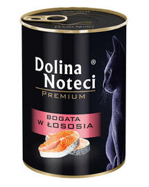 DOLINA NOTECI Premium Turtingas lašišos suaugusiems katėms 24x400 g