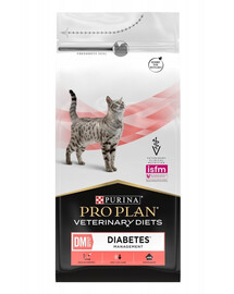 PURINA PRO PLAN Veterinary Diets Feline DM St/Ox Diabetes Management 1,5 kg sausa maistas katėms, sergantiems cukriniu diabetu