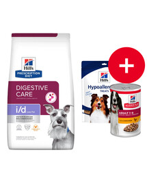 HILL'S Prescription Diet Digestive Care i/d ActivBiome Canine Low Fat kurczak 12 kg šunims su jautria virškinimo sistema + NEMOKAMI skanėstai