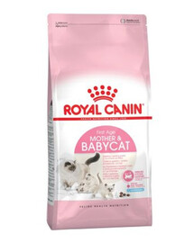 ROYAL CANIN Mother&Babycat Sausas maistas nėščioms ir žindančioms katėms bei kačiukams nuo 1 iki 4 mėnesių amžiaus, 2 x 2 kg