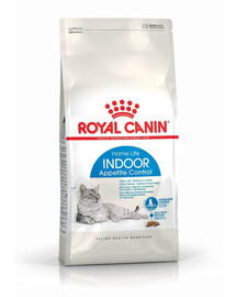ROYAL CANIN Indoor Apetite Control 6x400 g sausas maistas suaugusiems katėms, gyvenančioms tik namuose ir reikalaujančioms maisto