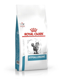 ROYAL CANIN Veterinary Cat Hypoallergenic 6x0,4 kg sausas maistas suaugusiems katėms, kurioms pasireiškia nepageidaujamos reakcijos į maistą