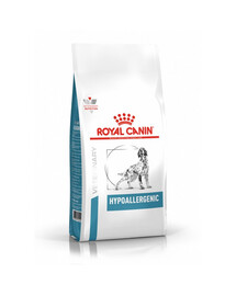 ROYAL CANIN Veterinary Dog Hypoallergenic 2x2 kg sausas maistas suaugusiems šunims, turintiems neigiamą reakciją į maistą