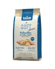 BOSCH Soft junior vištiena ir batatai, 4 x 1 kg