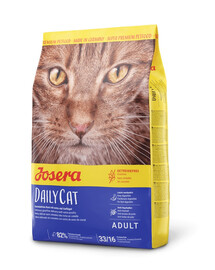JOSERA Daily Cat 2x2 kg be grūdis maistas suaugusiems katėms