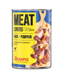 JOSERA Meatlovers Menu Ančių su moliūgais 12x400 g