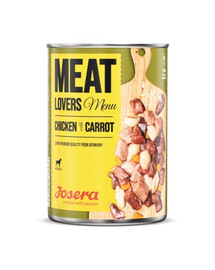 JOSERA Meatlovers Menu Vištiena su morkomis 6x400 g