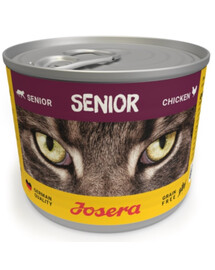 JOSERA Cat Senior šlapias maistas vyresnio amžiaus katėms, 24 x 200 g skardinės