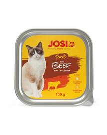JOSERA JosiCat Jautienos paštetas katėms 6x100g