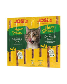JOSERA JosiCat Meat Sticks vištienos ir antienos lazdelės katėms 24x35g