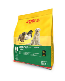 JOSERA JosiDog Senior Light 6x900 g vyresniems ir mažiau aktyviems šunims