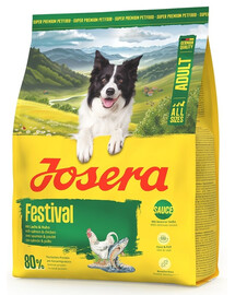 JOSERA Festival 24x900g skirtas išrankiesiems šunims su skaniu padažu