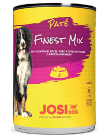 JOSERA JosiDog Pate Finest Mix 800g 5 skirtingų rūšių mėsos paštetas šunims