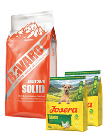 JOSERA Bavaro Solid Adult 20/8 18 kg + 2x900g NEMOKAMAS maistas