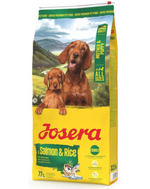 JOSERA Mother and Puppy Salmon with Rice 2x12,5kg šuniukams, nėščioms ir žindančioms kalėms