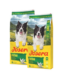 JOSERA Festival 2x12,5kg skirtas išrankiesiems šunims su skaniu padažu