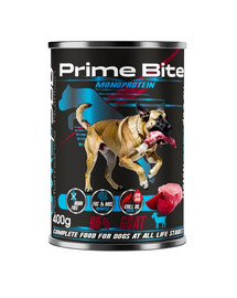 GAME DOG Prime Bite Jautiena su morkomis 400g drėgnas maistas šunims visiems amžiams