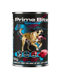 GAME DOG Prime Bite Kozina su burokėliu 400g drėgnas maistas šunims visiems amžiams