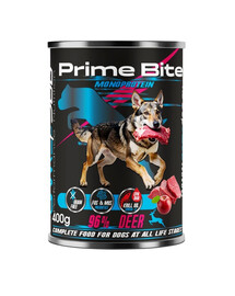 GAME DOG Prime Bite Elnias su obuoliu 400g drėgnas maistas šunims visiems amžiamste Jeleń z jabłkiem 400g mokra karma dla psów w każdym wieku