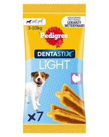 PEDIGREE Dentastix Light Dental Chews S 7 vnt. dantų skanėstai mažų veislių šunims
