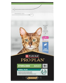 PURINA PRO PLAN Sterilised Renal Plus Turtinga su triušiu 1,5 kg sausa maistas katėms po sterilizacijos
