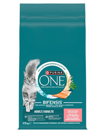 PURINA ONE Bifensis Adult Cat Salmon and Wheat 9,75 kg lašiša ir kviečiai, sausa maistas katėms