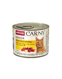 ANIMONDA Carny Senior Jautiena, vištiena ir sūris, 24 vnt. po 200 g