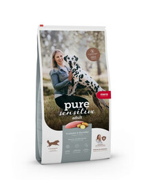 MERA Dog Pure Sensitive Fresh Meat Adult Turkey Potato 12,5 kg kalakutų ir bulvių, sausas maistas jautriems šunims