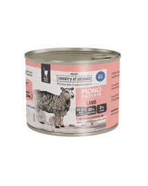 COUNTRY OF ANIMALS Cat Monoprotein Lamb 200g aviena, šlapias maistas katėms