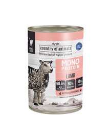 COUNTRY OF ANIMALS Cat Monoprotein Lamb 400g aviena, drėgna maistas katėms