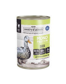 COUNTRY OF ANIMALS Cat Monoprotein Duck 400g antis, drėgnas maistas katėms