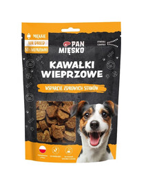 PAN MIĘSKO Kiaulienos gabaliukai skanėstas šuniui 80g