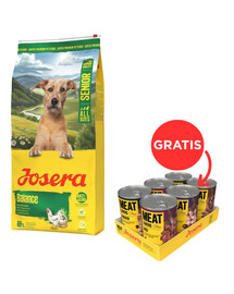 JOSERA Senior Balance 12,5kg vyresnio amžiaus šunims, mažai riebalų + JOSERA Meat Lovers Pure Multipack 6x400g šlapias šunų maistas NEMOKAMAI