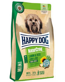HAPPY DOG NaturCroq Mini Lamm&Reis 8kg (2x4kg) Ėrienos mėsa ir ryžiai